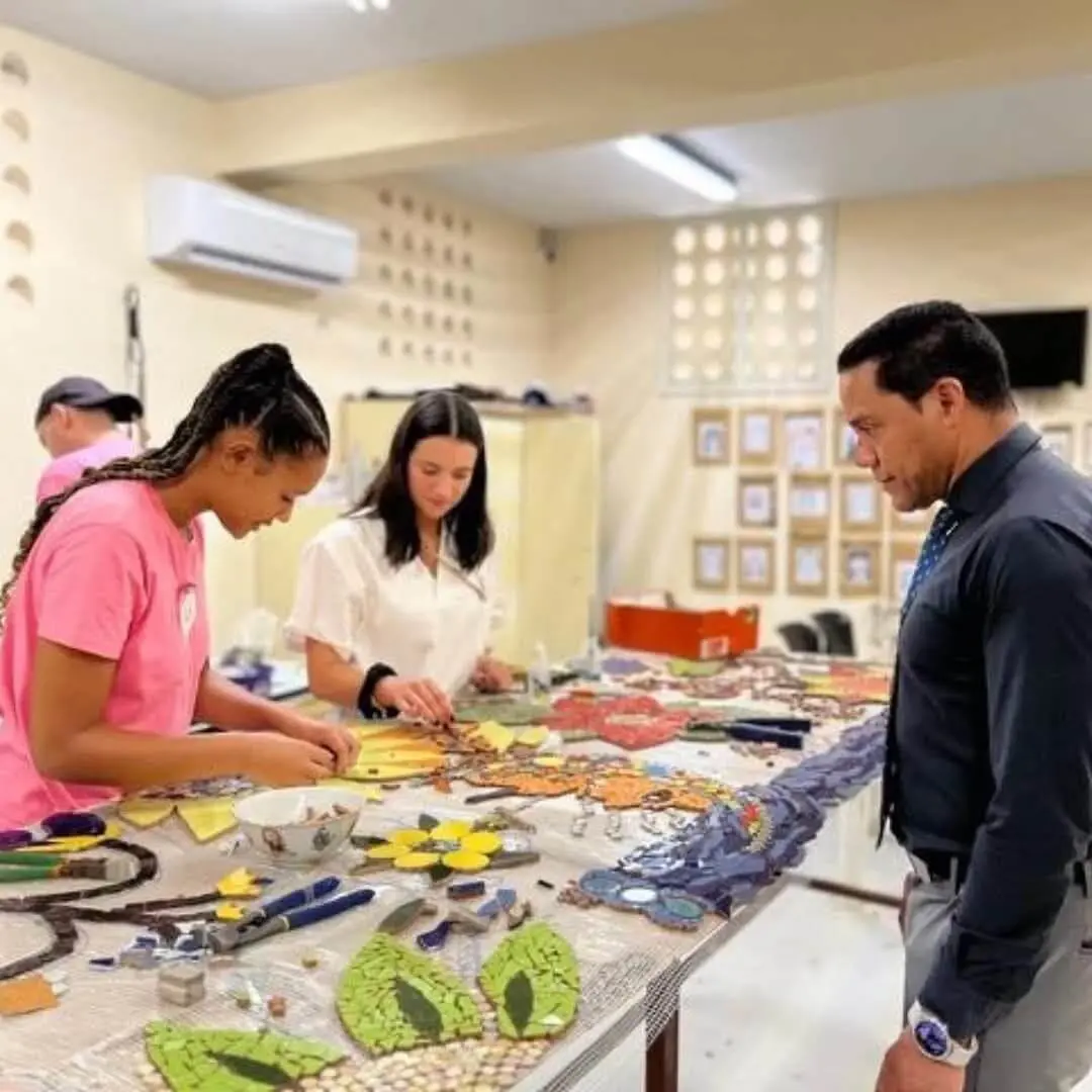 Alumna student working abroad after completing Yorkshire Sixth Form.