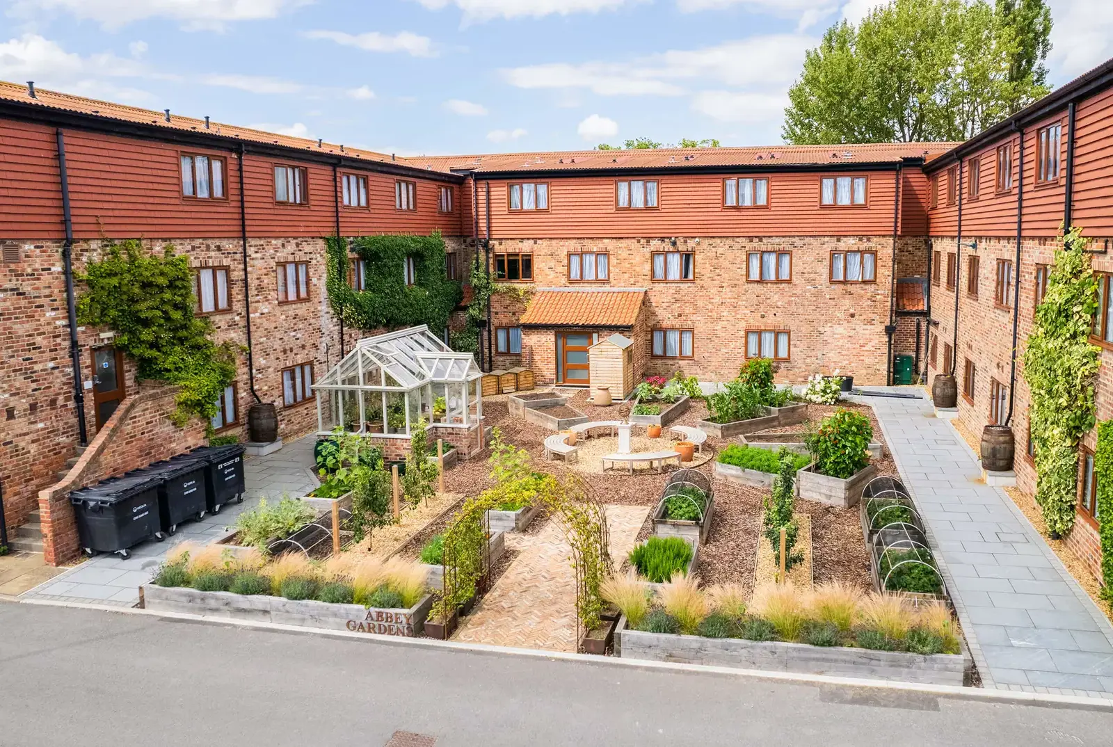 Garden for the boarding houses.