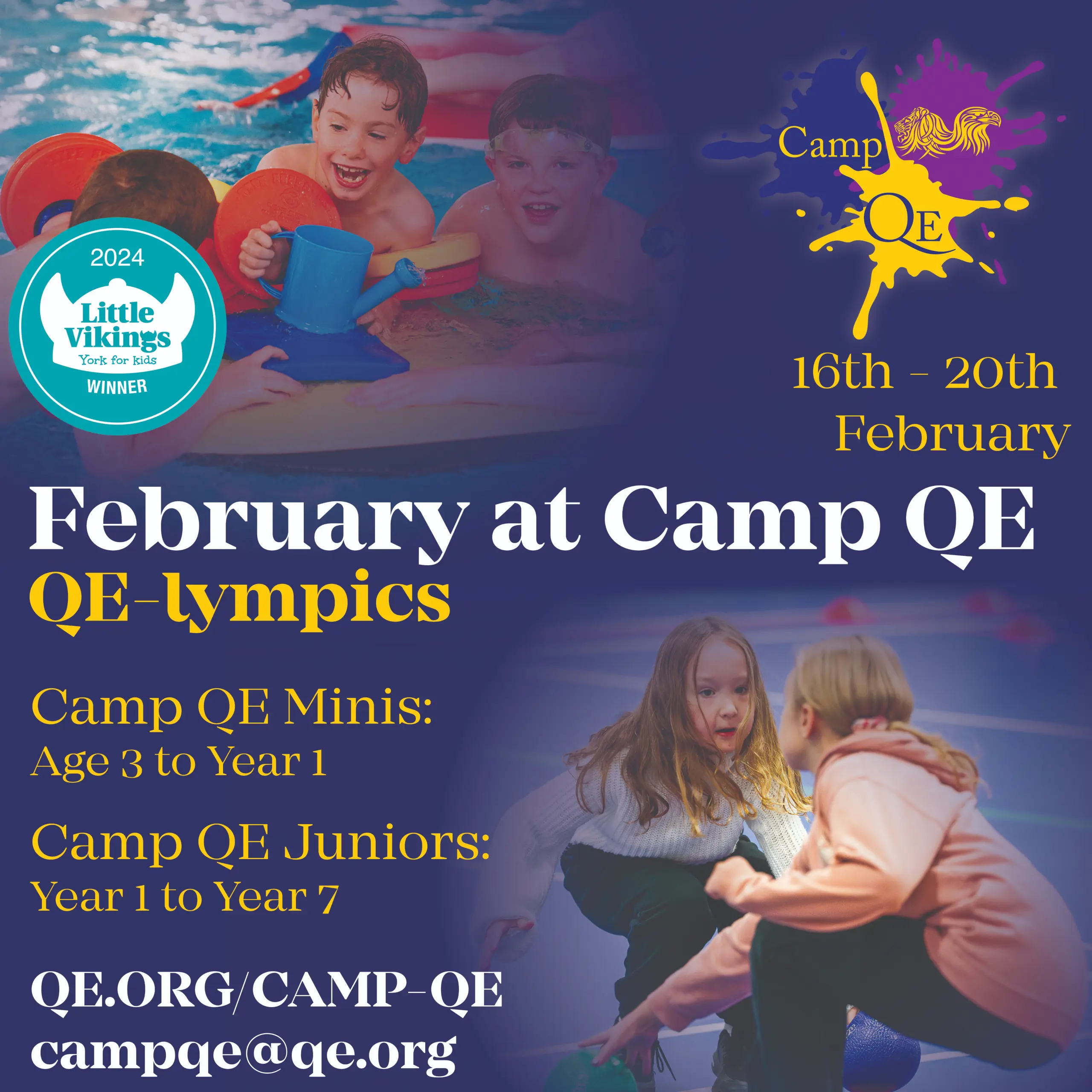 February Half Term Camp QE Poster