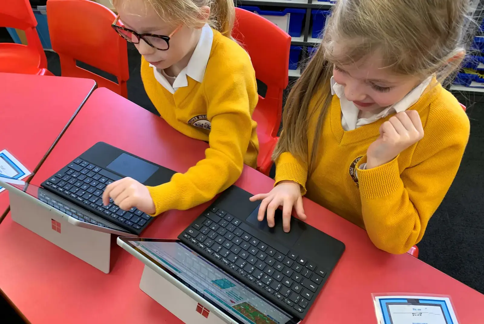 Chapter House pupils in computing class