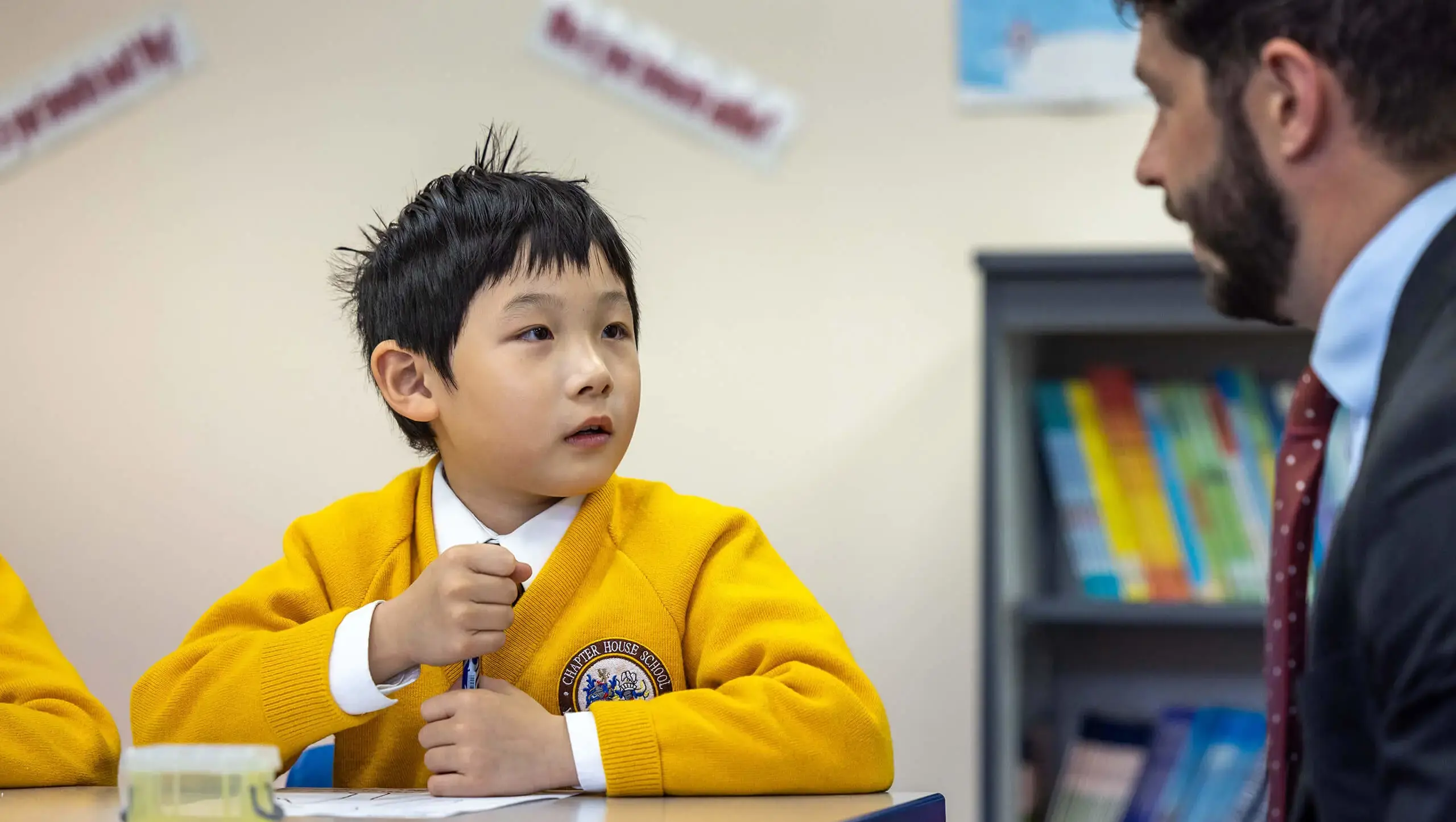 International Chapter House pupil in class with teacher