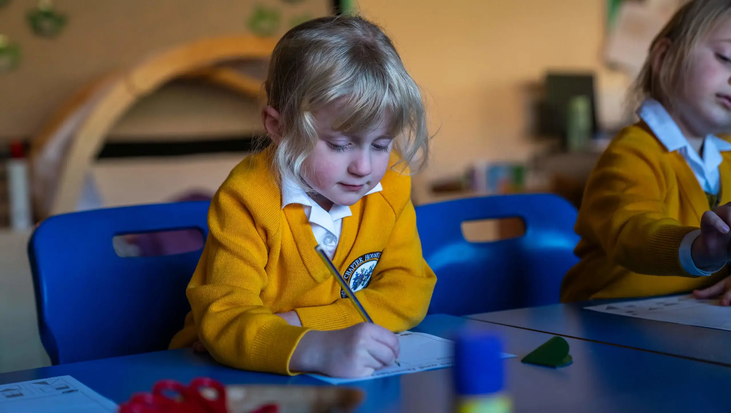 EYFS lesson at York primary school.