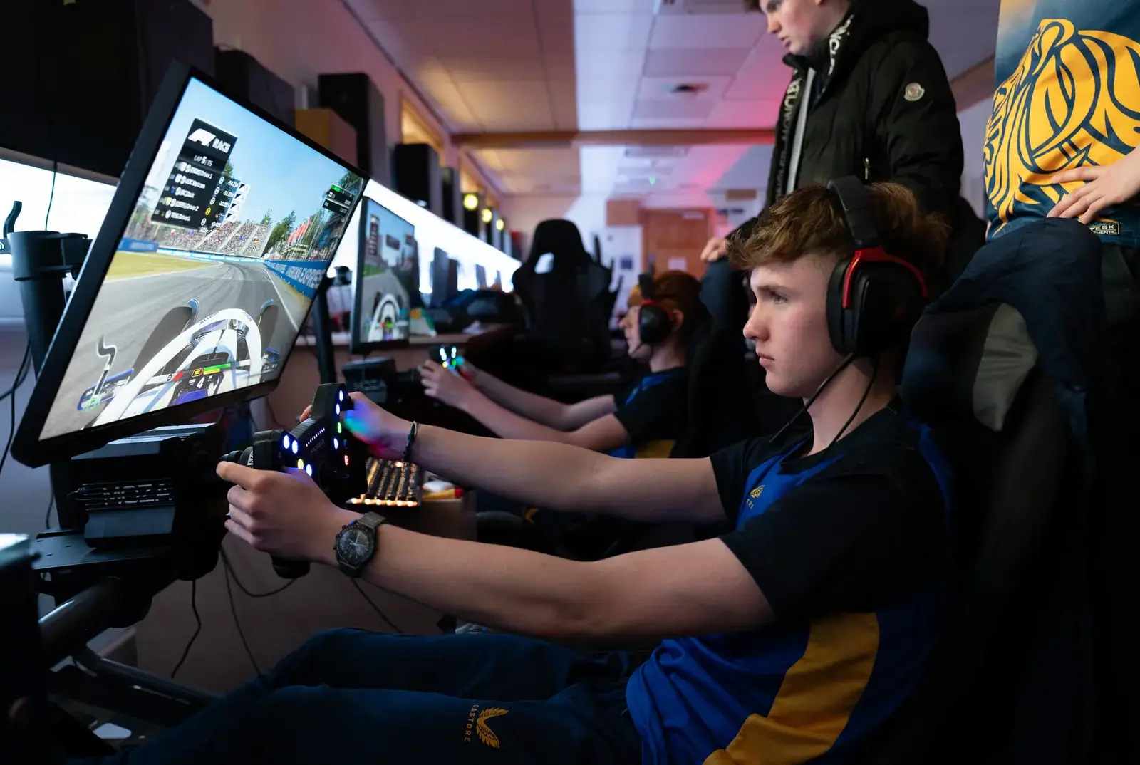 Student competing in an Esports competiton.