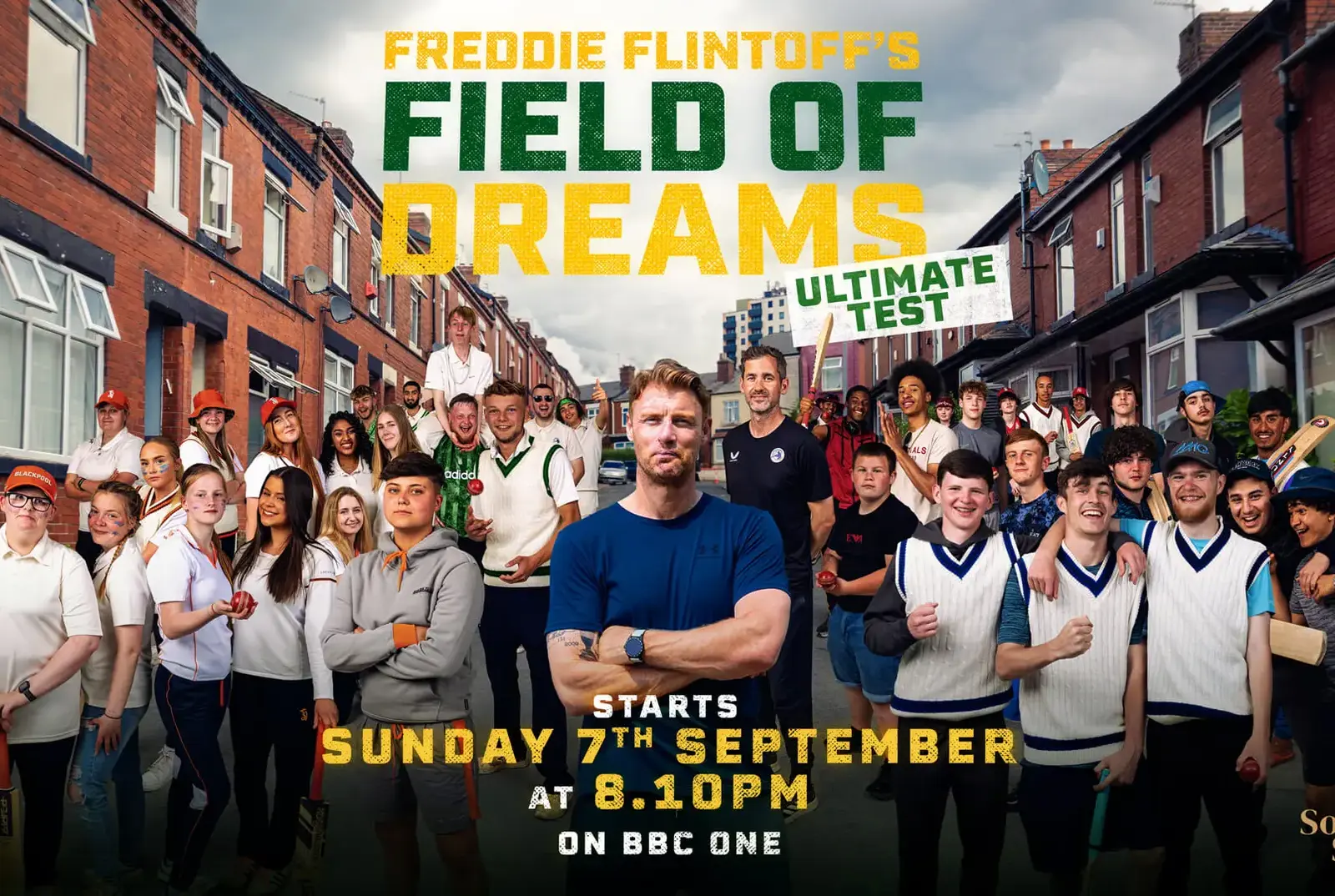 Freddie Flintoff's Field of Dreams poster.