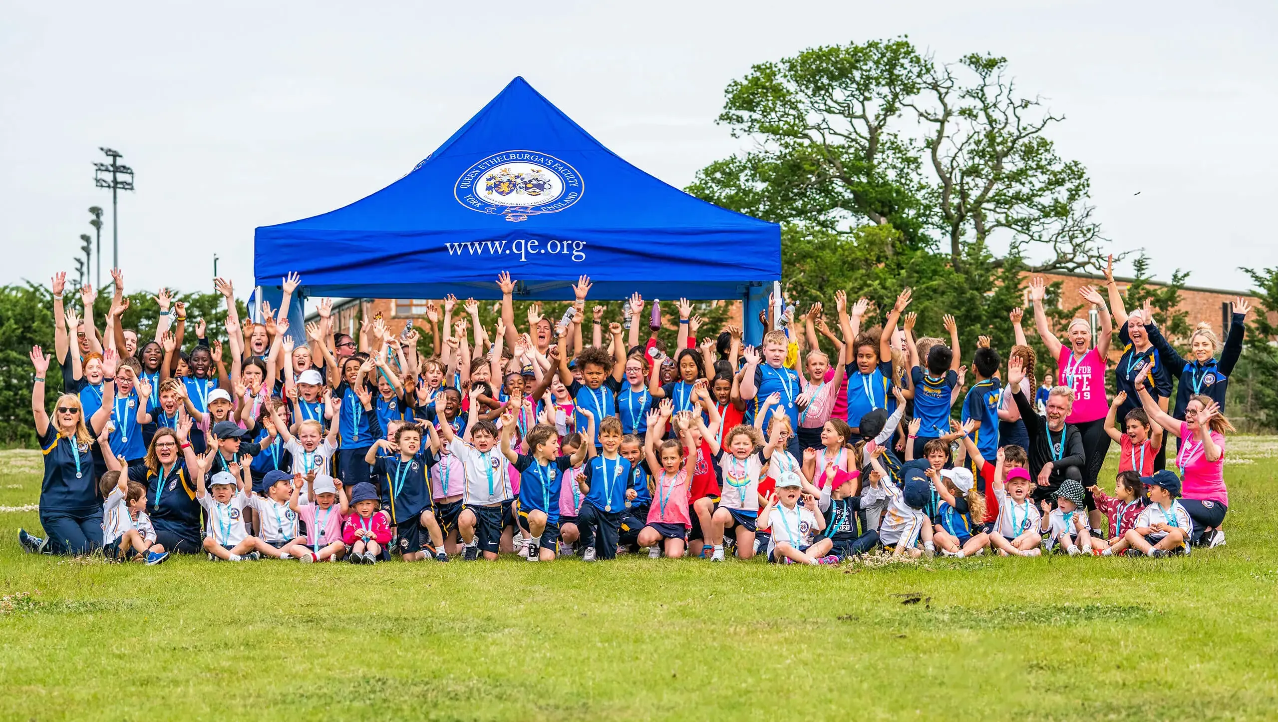 Chapter House pupils and teachers at a fundraising event