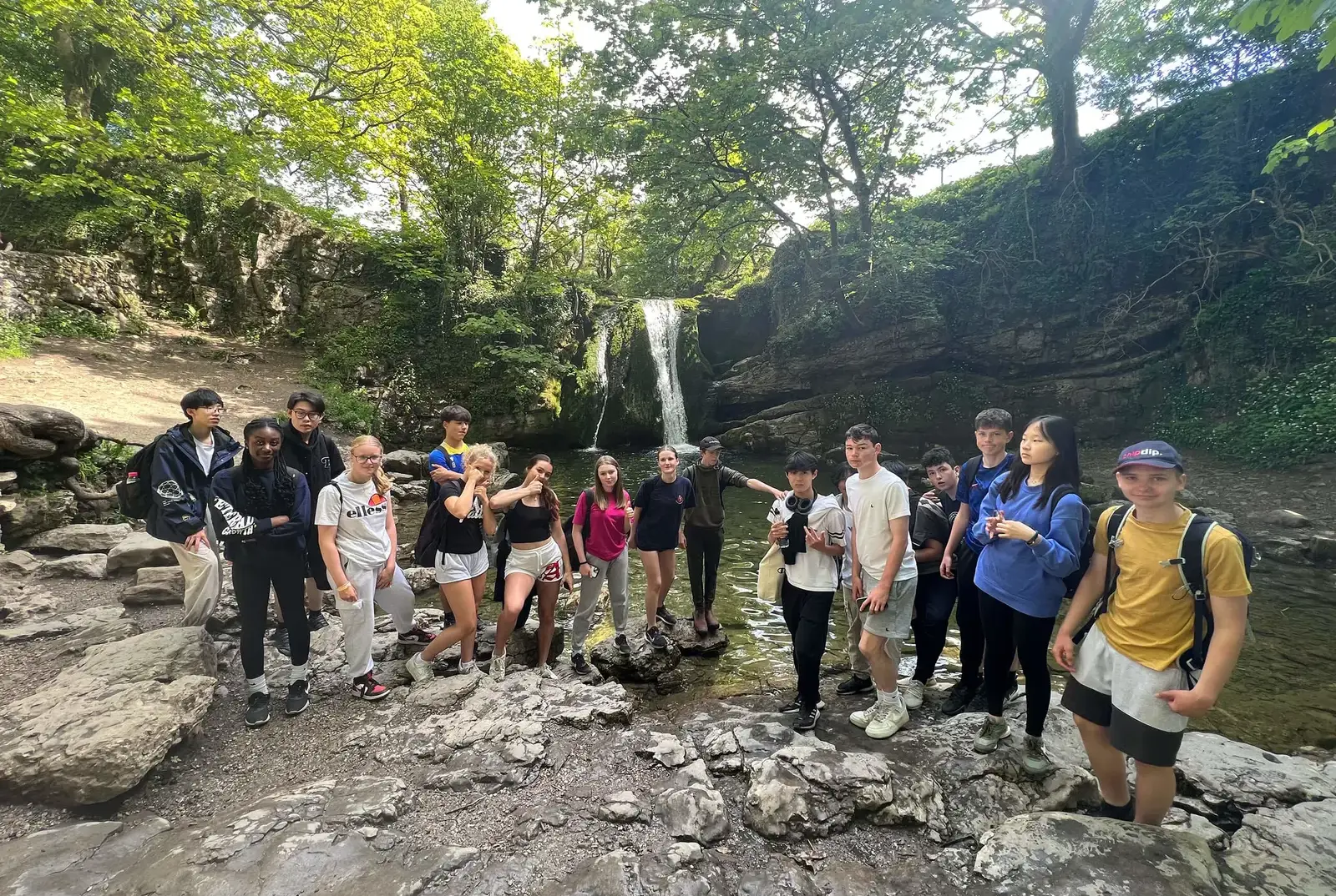 King's Magna pupils on a geography field trip