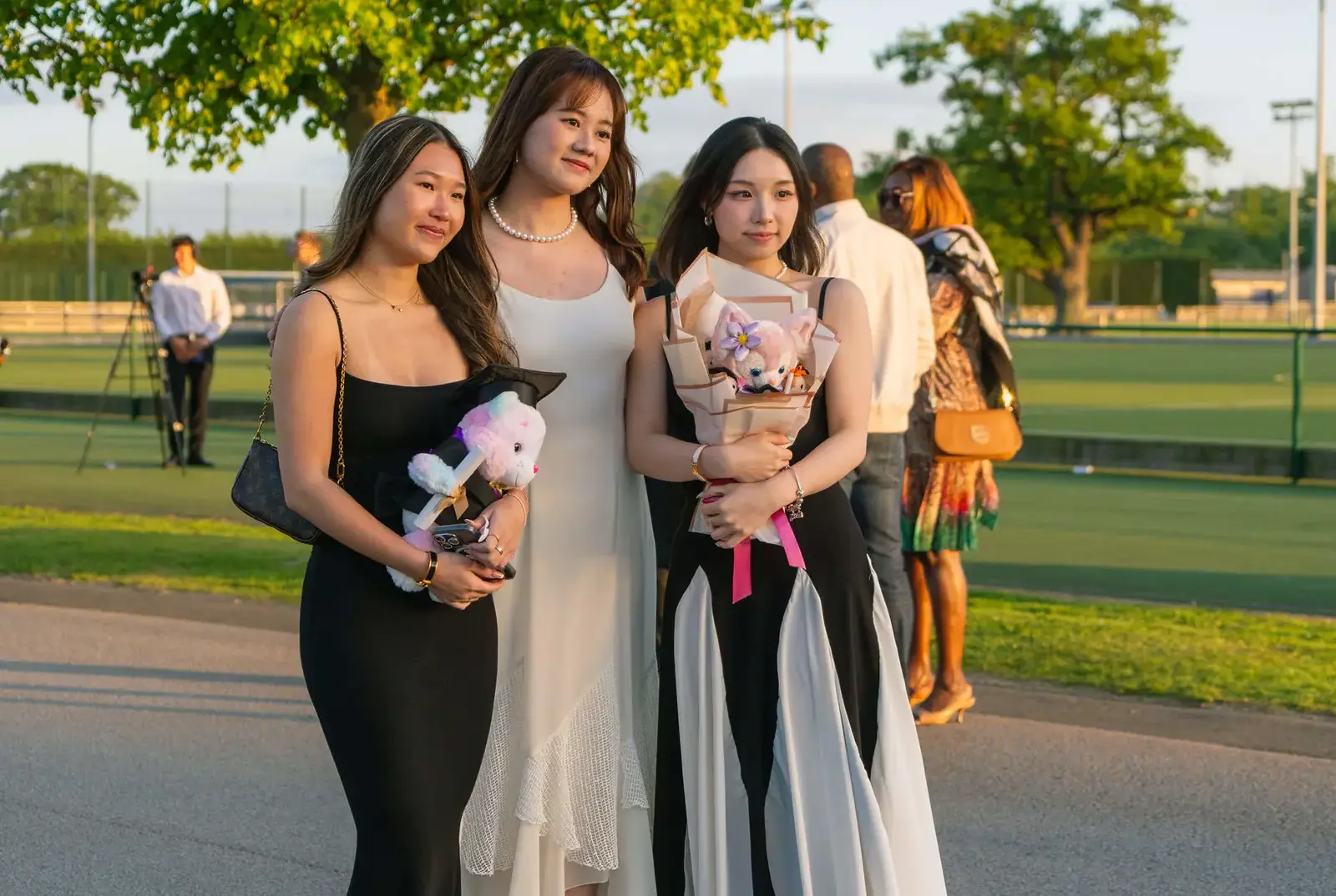 International students celebrating at their graduation.