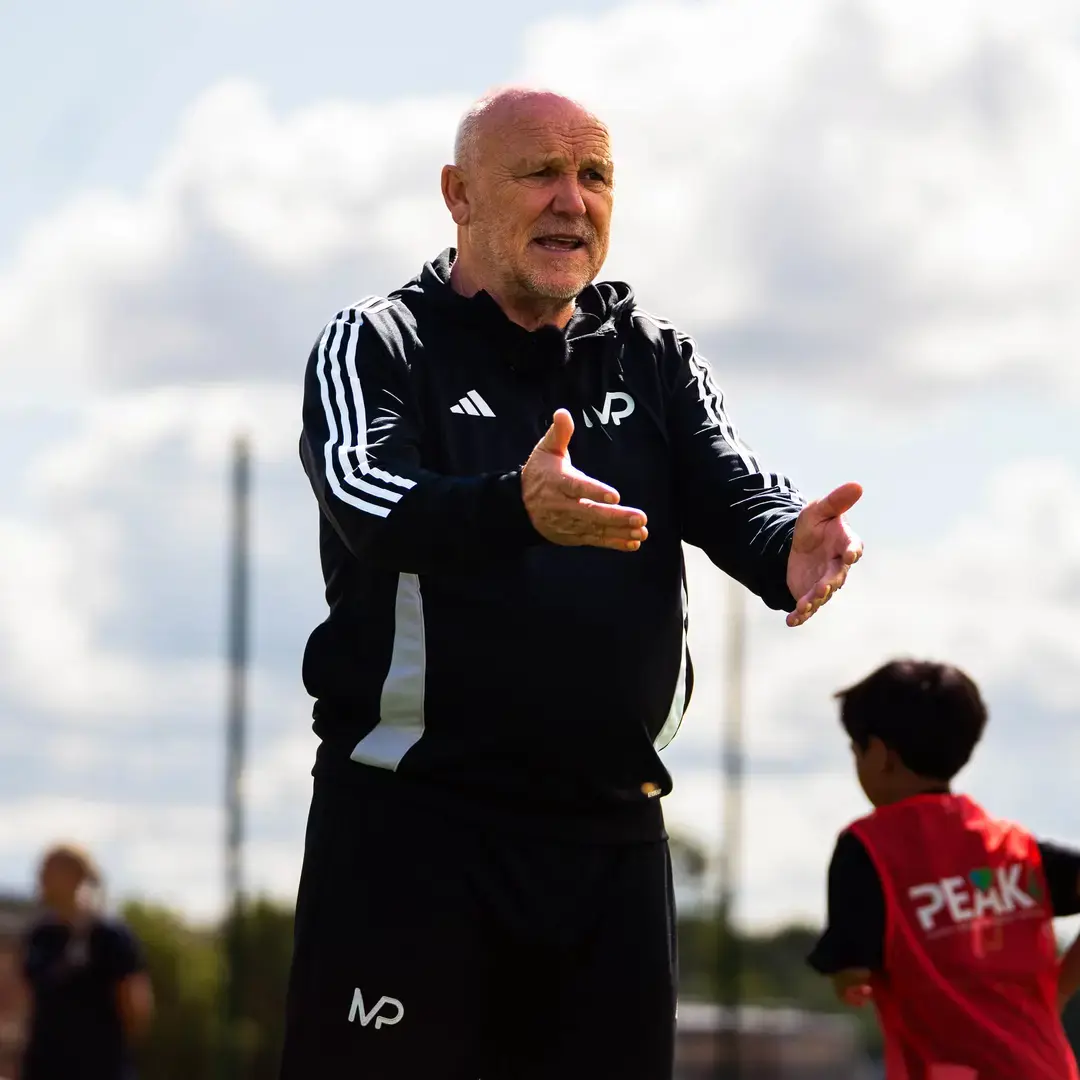 Mike Phelan at the Football Camp near York.