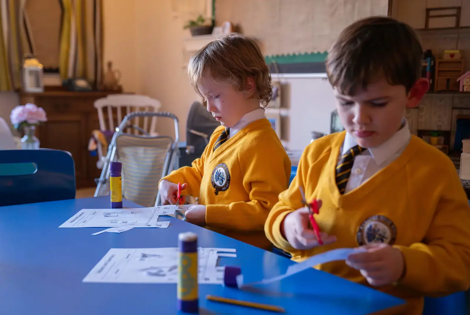 Key Stage One pupils at Chapter House, primary school in York.