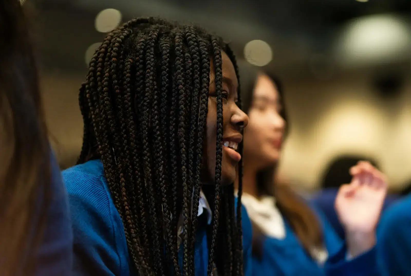 Pupils at QE College