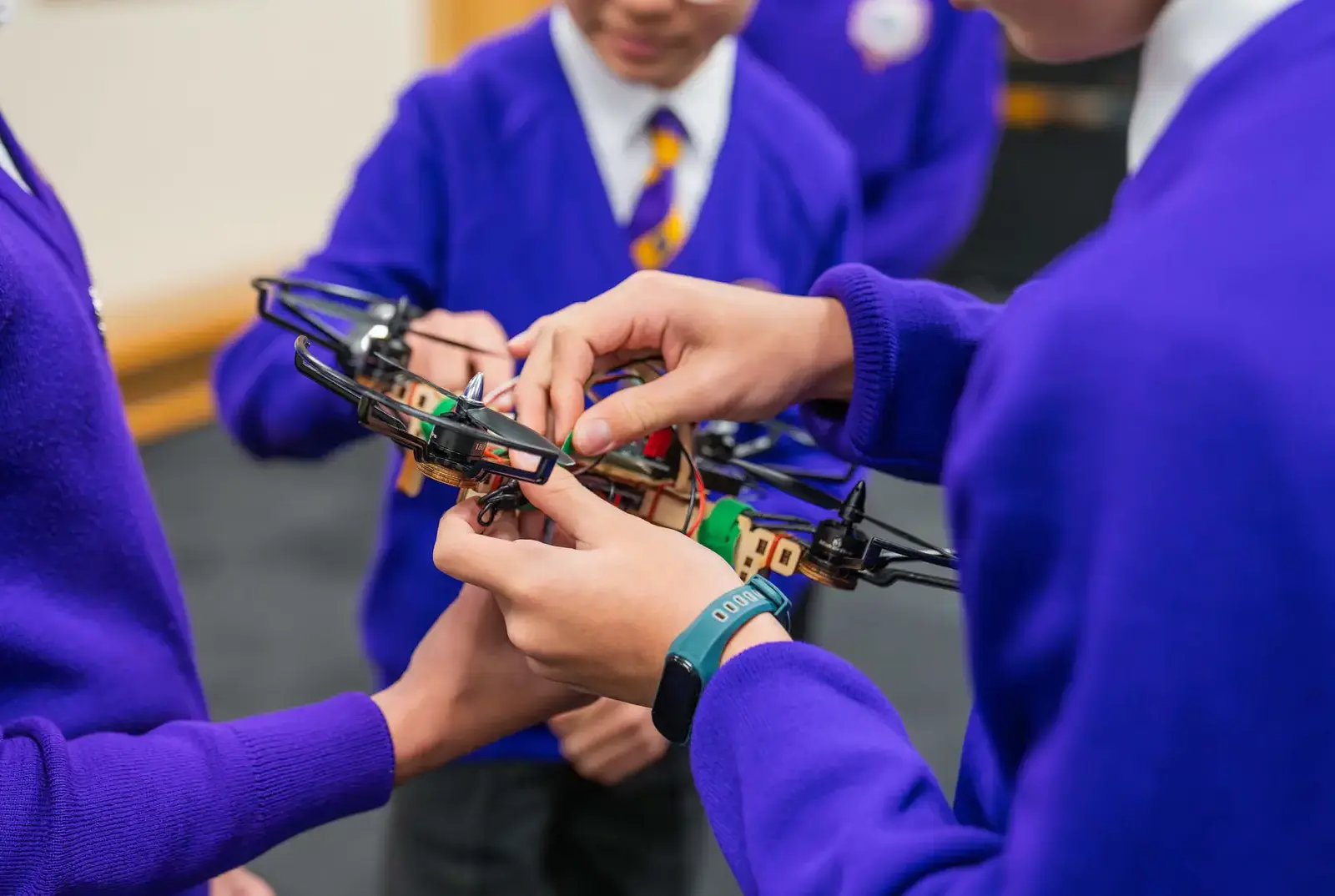 Learning to fly a drone.