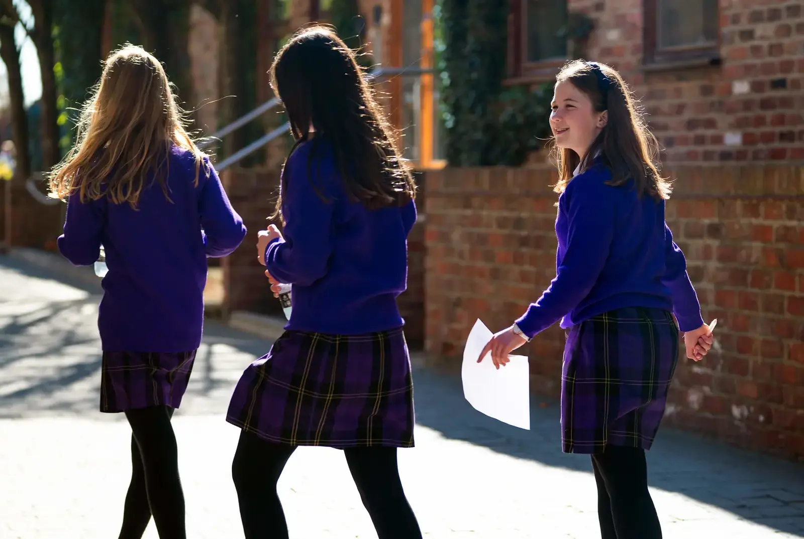 King's Magna students walking together.