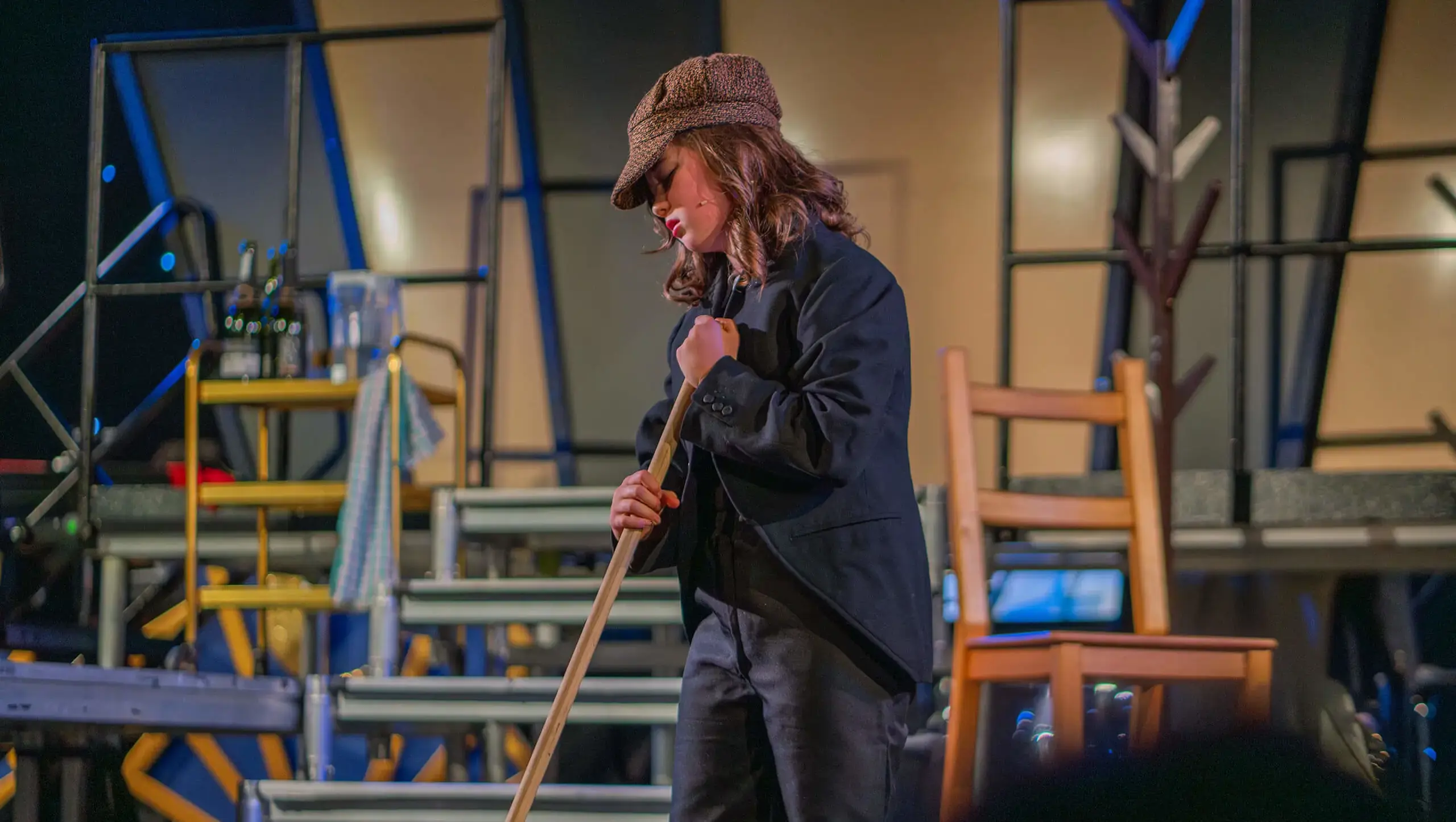King's Magna student performing in Bugsy Malone.