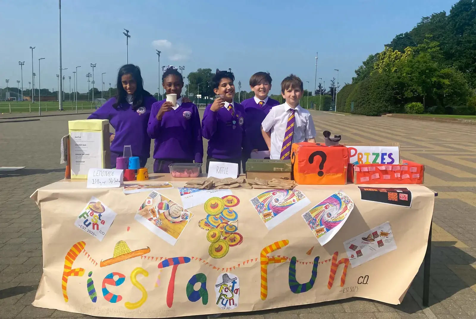 Students competing in an Enterprise challenge.