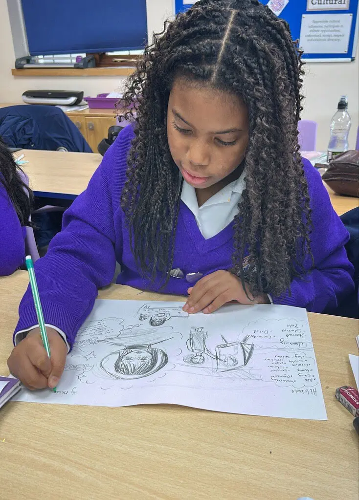 Student in a Personal Development lesson
