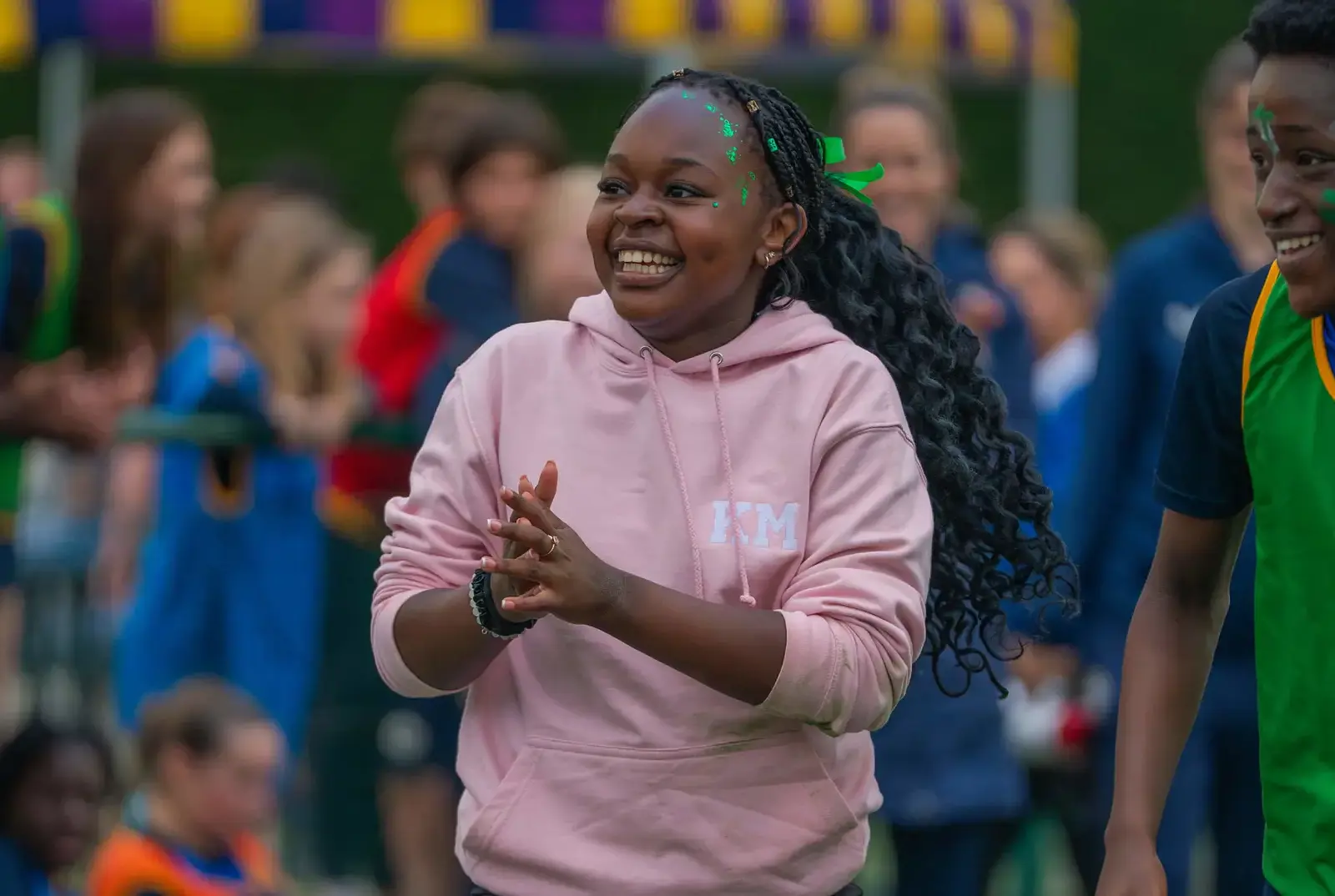 Derwent student competing in Sports Day.