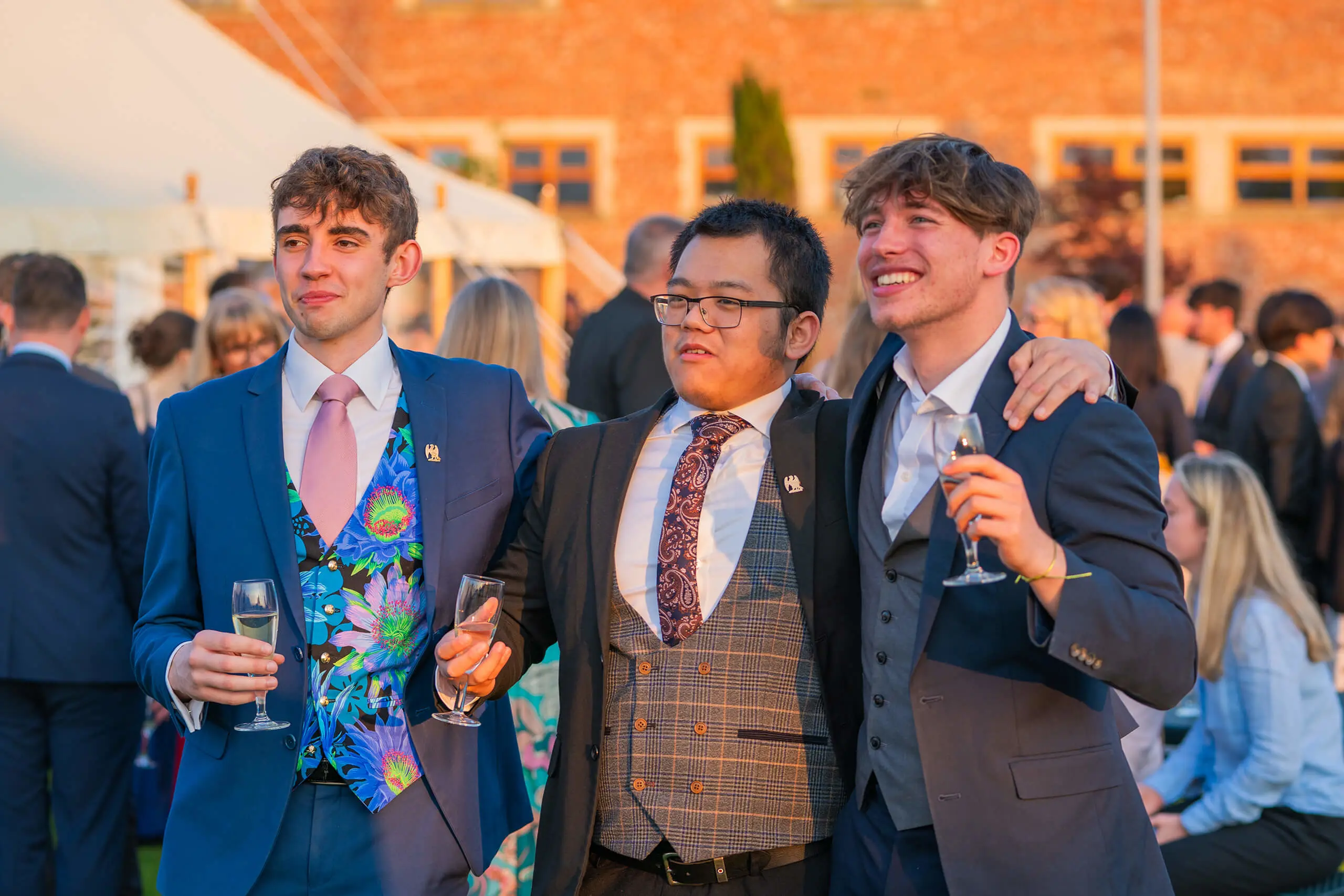 Queen Ethelburga's College students at their graduation ceremony.