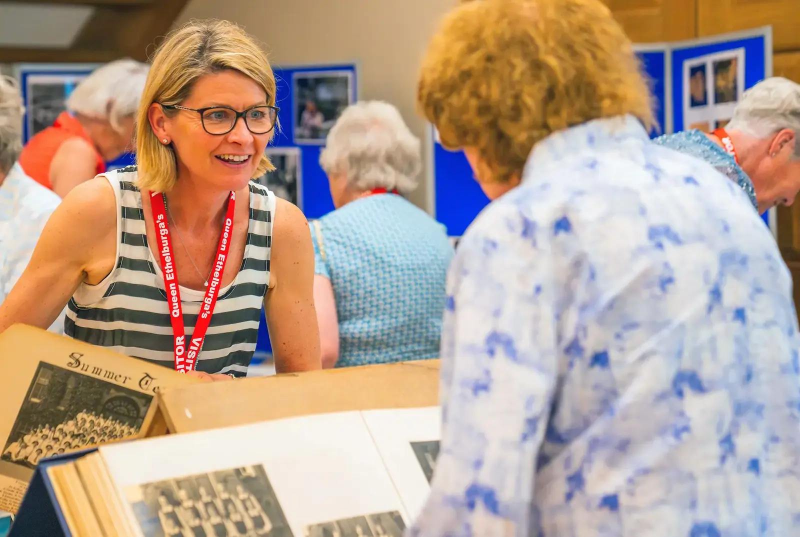 Old Ethelburgians returning to school.