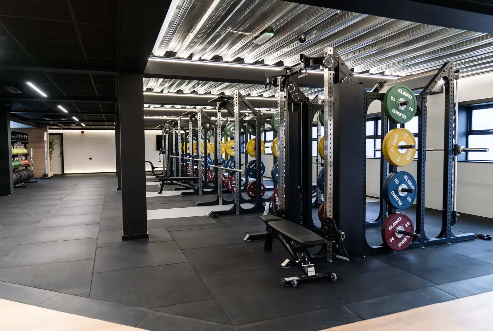 Weight room at the summer camp.