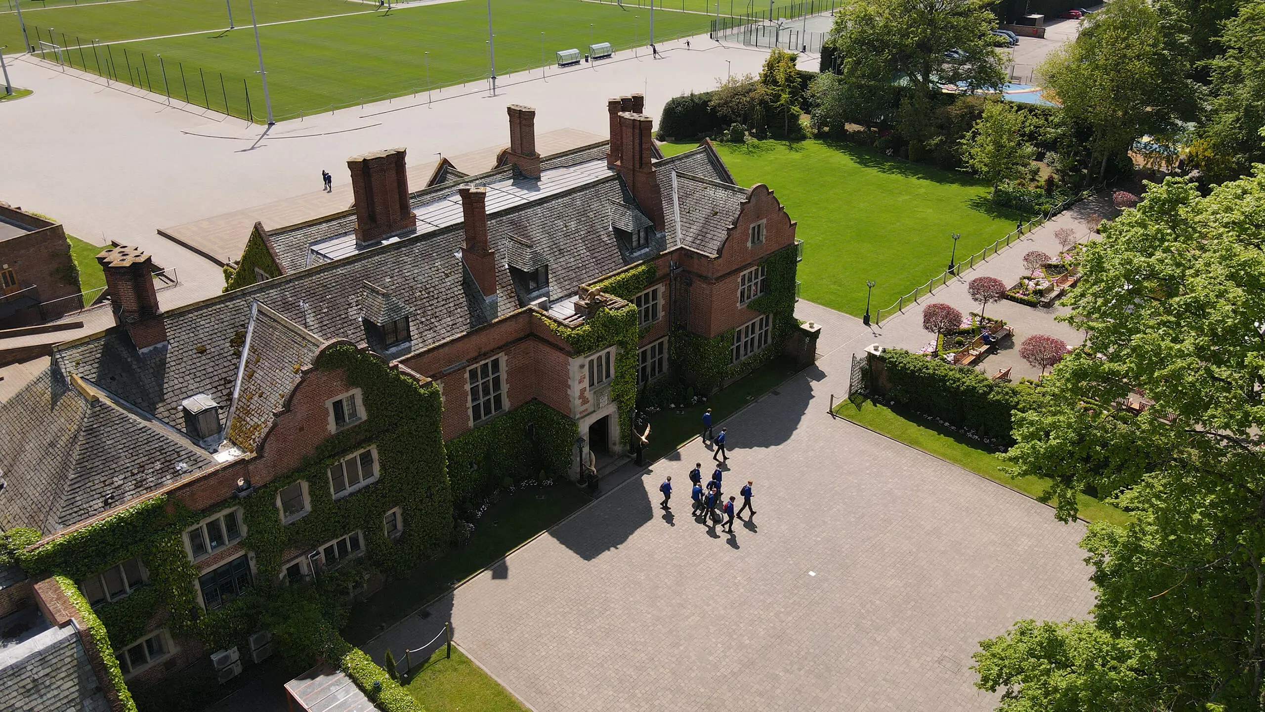 Armorial Hall at Queen Ethelburga's Collegiate, a private boarding school near York.