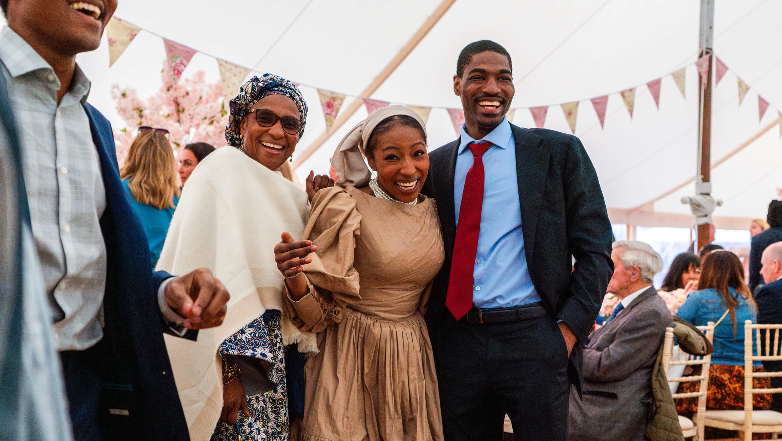 Parents celebrating at the Graduation Service.