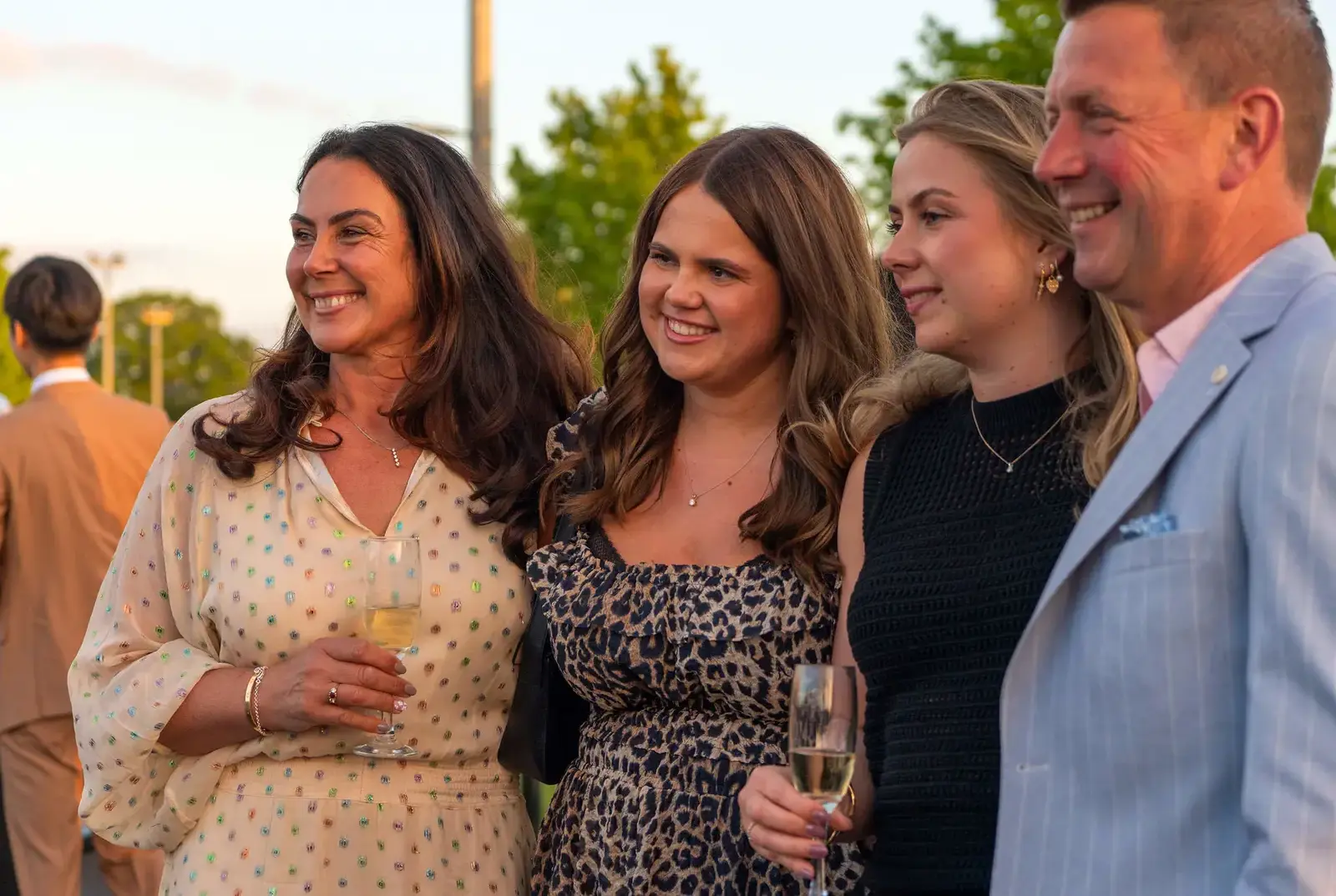 Family at the Graduation Service.