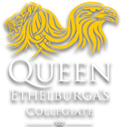 Queen Ethelburga's Collegiate Logo of Eagle and Lion.