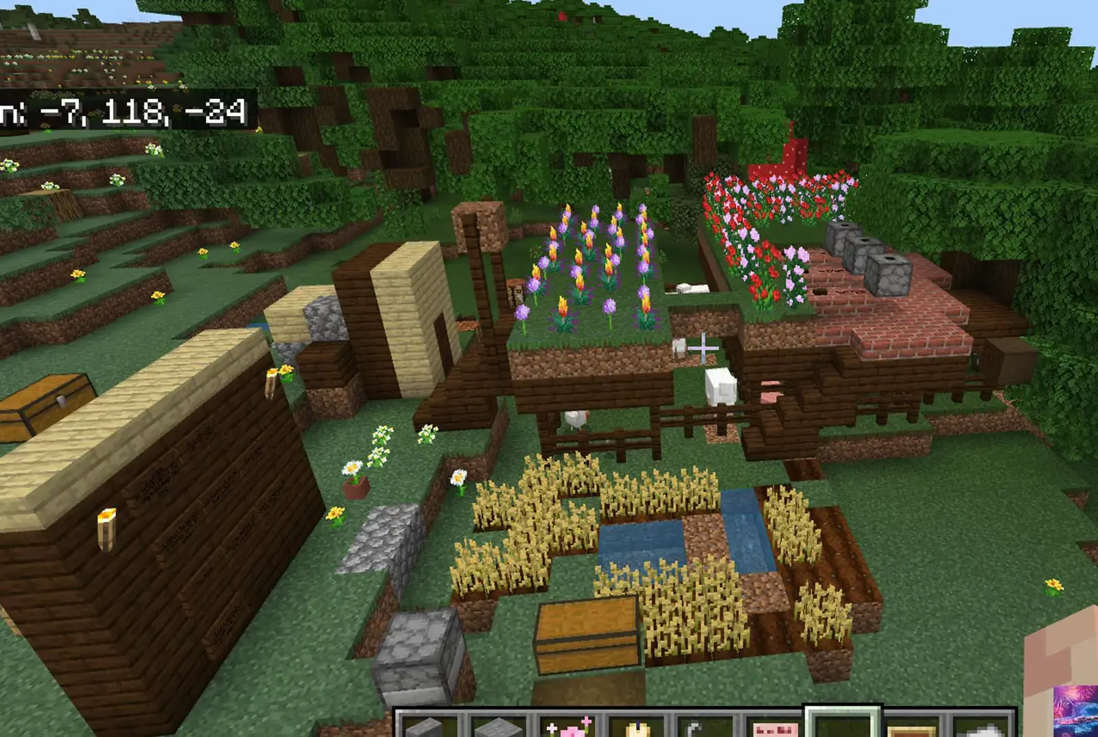 Rebuilding a new village in the Minecraft challenge.