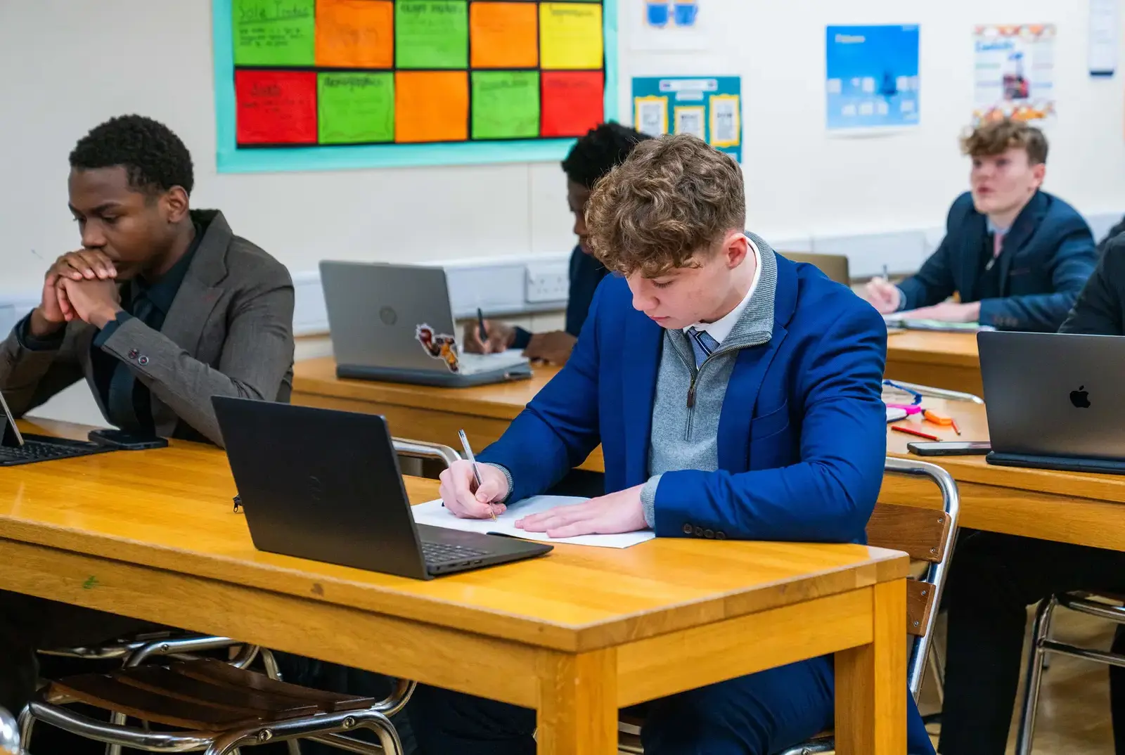Student in a Computing lesson.