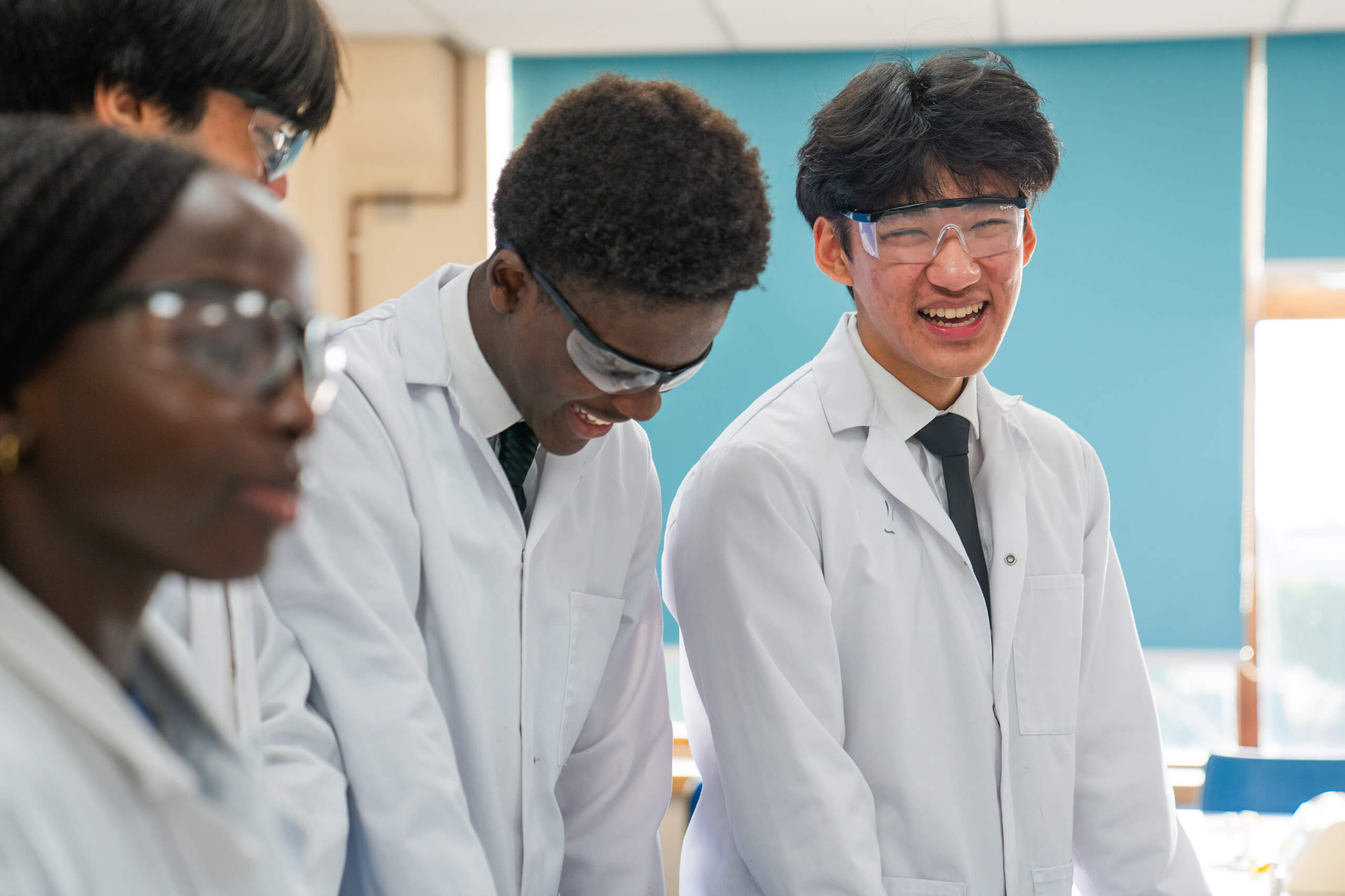 Student in a Science lesson.