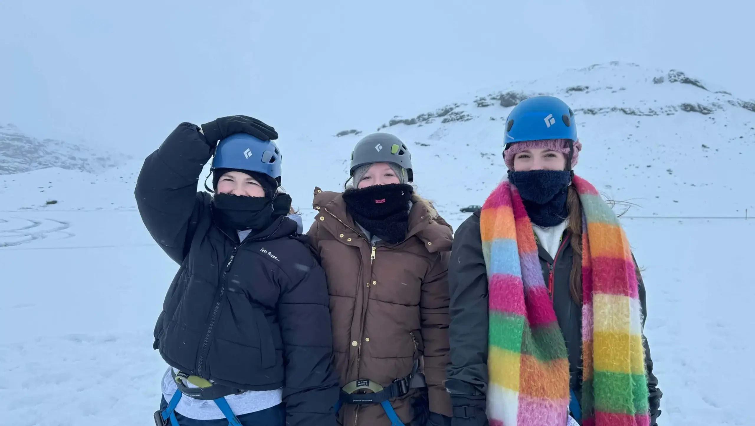 Students on a Geography trip in Iceland.