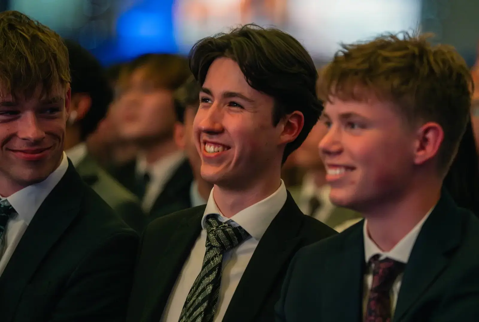 Students smiling at Speech Day at top independent York school.