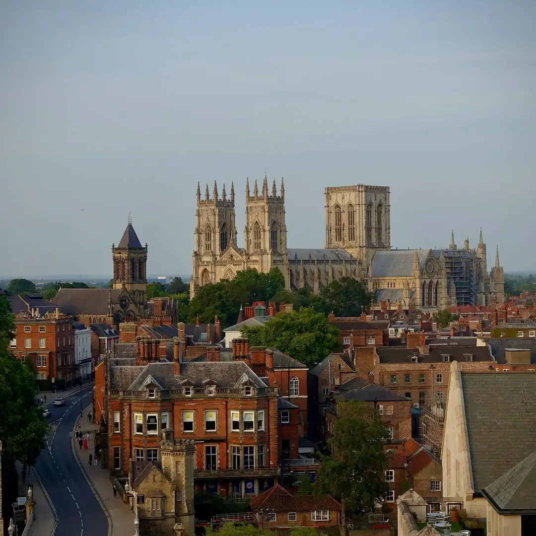 The city skyline of York.