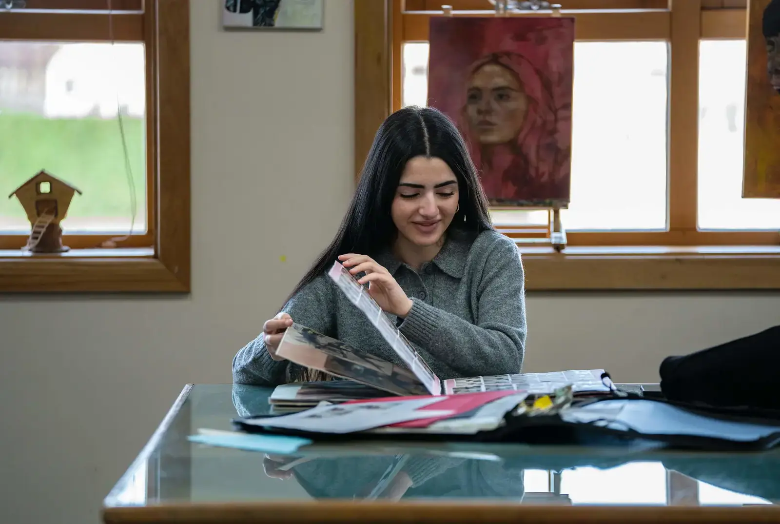 Photography lesson at independent school in York.